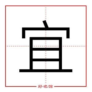 宜字五行|宜